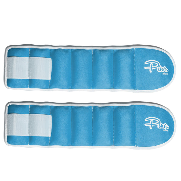 Ankle Weights Set (2 x 2lb Cuffs) - 4lbs in Total - Baby blue