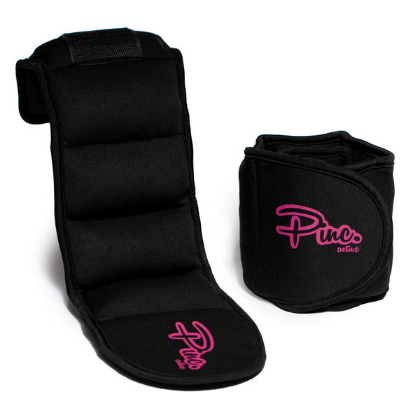 Ankle Weights Set (2 x 4lb Cuffs) - 8lbs in Total - Black