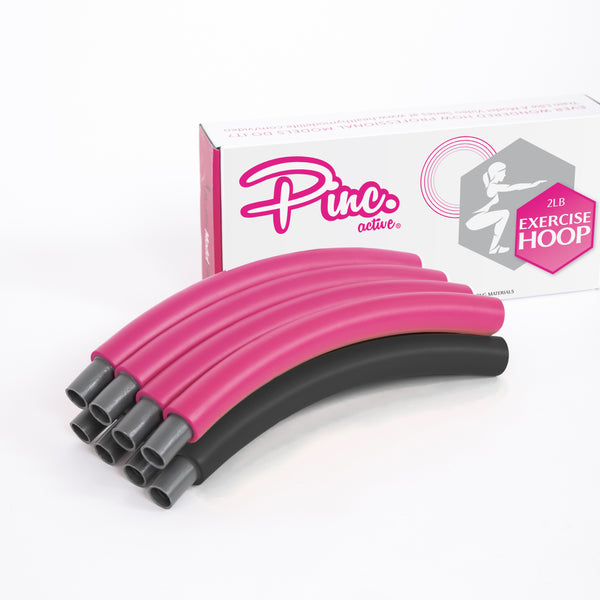 Exercise Fitness Hula Hoop for Adults - 2lbs - Detachable Weighted Hoo