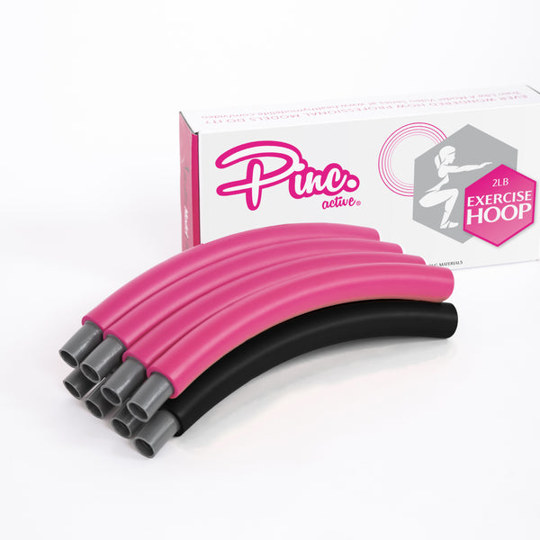 Exercise Fitness Hula Hoop for Adults - 4lbs - Detachable Weighted Hoops, Premium Quality and Soft Padding